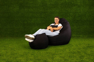 Kültéri All In XXL babzsákfotel garnitúra - babzsák+puff+ajándék párna