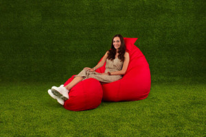 Kültéri All In XXL babzsákfotel garnitúra - babzsák+puff+ajándék párna