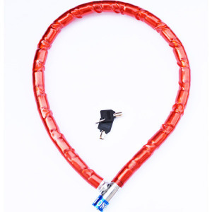 Bicikli- és motorkerékpárzár görgős lánccal