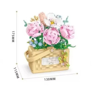 Balody Mini Blocks - virágkosár építőjáték