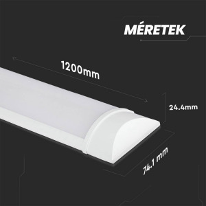 120cm Mennyezeti LED energiatakarékos fénycső, 130°-os erős 6500K világítás