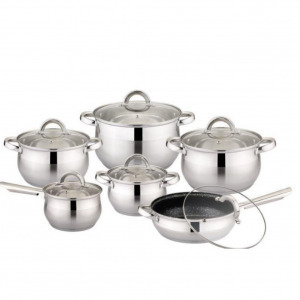 Bohmann 12 részes inox edénykészlet BH 333-12MRB