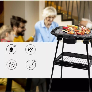 Elektromos BBQ grill lábakkal