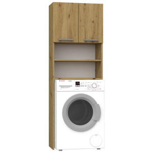 Shannan Pola DK fürdőszoba szekrény, 64x180x30 cm, tölgy