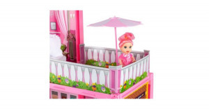 Villa, babaház, babával