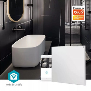 Infravörös fűtőpanel, 350w IP44, állítható hőmérséklet