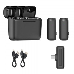 J13 2db vezeték nélküli mikrofon, Podcast és Streamekhez