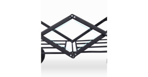 Összecsukható kézi kocsi bézs, 5 colos kerékkel SH-121