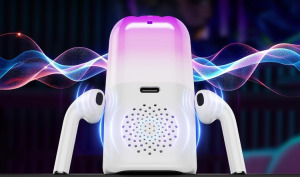 Blasterra vezeték nélküli Bluetooth fülhallgató beépített hangszóróval és mikrofonnal