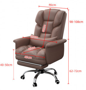 Luxor főnöki szék lábtartóval fekete