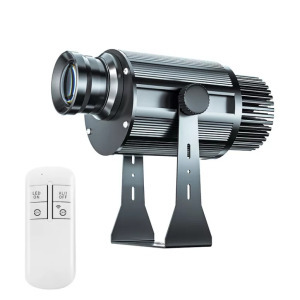 Céges-/Reklámlogó LED projektor, 25W-os LED izzóval, távirányítóval, fekete