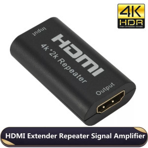Donji HDMI kábel toldó adapter, akár 10 méterig, fekete