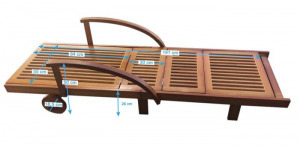 Állítható fa pihenőágy