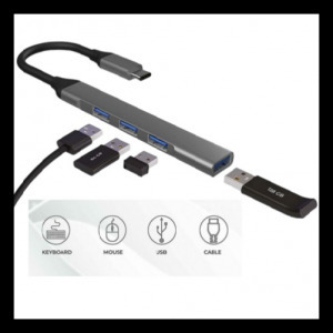 Extender SX-37 4 az 1-ben Type-C konverter (Type-C + USB3.0) - MS-046