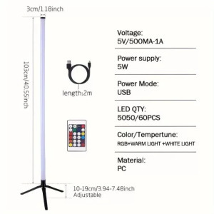 Intelligens LED padlólámpa, RGB lámpa távirányítóval