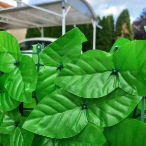 Zöld leveles belátásgátló háló és erkélyparaván 500x100cm