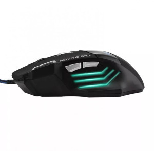 Vezetékes gamer egér, X7, 7200dpi, RGB világítás, fekete