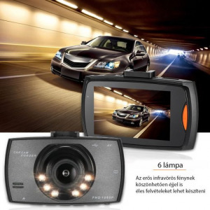 Dupla kamerás fullhd autós eseményrögzítő kamera -első +tolatókamera