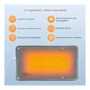Fűthető kéz-, test- és derékmelegítő USB-vel, 5V 2A -LS123