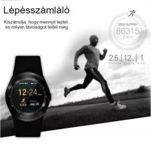 Sport okosóra, android okos karóra fekete