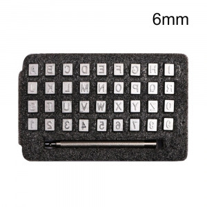 Betűnyomó ABC és számok bőrhöz