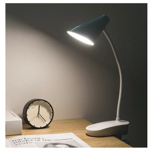 Asztali LED lámpa, csíptetős, állítható fényerő és színhőmérséklet, akkumulátor Asztali LED lámpa, csíptetős, állítható fényerő és színhőmérséklet, akkumulátor