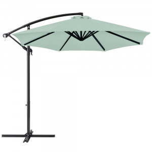 Függő napernyő 2,7 m, világos zöld