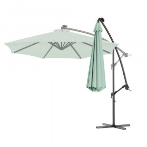 Függő napernyő 2,7 m, világos zöld