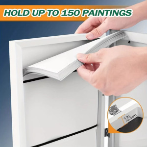 Gyermekrajz tároló képkeret A4 fekete