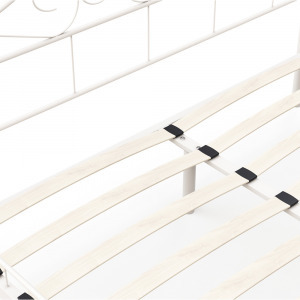 Mimi fém ágykeret ajándék ágyráccsal 140x200cm, fehér