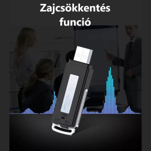 SPT Digitális USB hangrögzítő, U03, zajcsökkentés, 8GB, PenDrive funkció