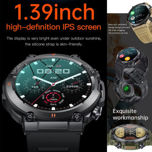 ForceOne Military okosóra GK56 watch Bluetooth hívás, 1.39
