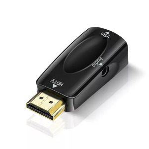 HDMI->VGA+Jack átalakító adapter, HDMI apa->VGA anya + 3.5mm jack anya